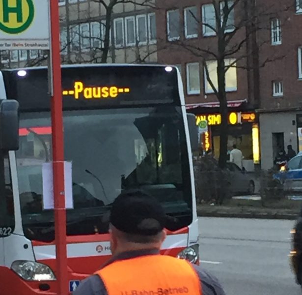 Pausenanzeige Bus