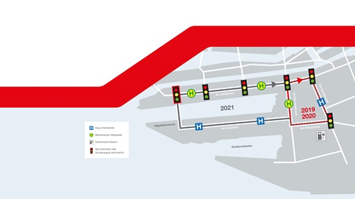 Streckenverlauf HEAT HafenCity