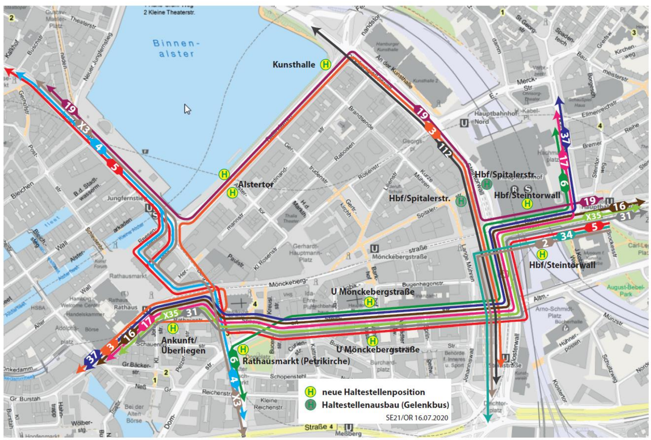 Neues Verkehrskonzept Hamburgs Innenstadt