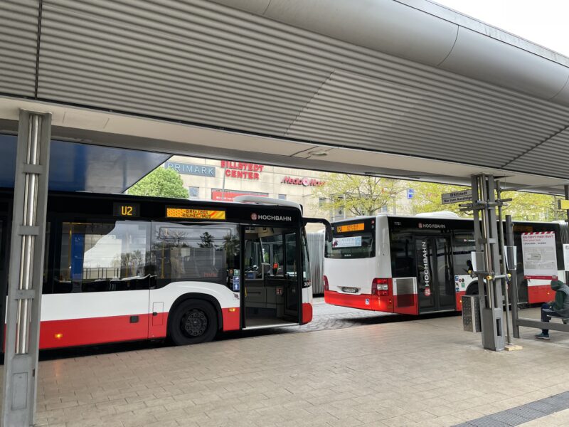 Busse im Ersatzverkehr der U2/U4