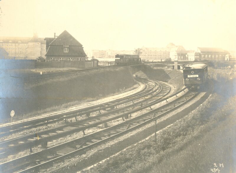 Das Schienennetz am Schlump im September vor 110 Jahren.