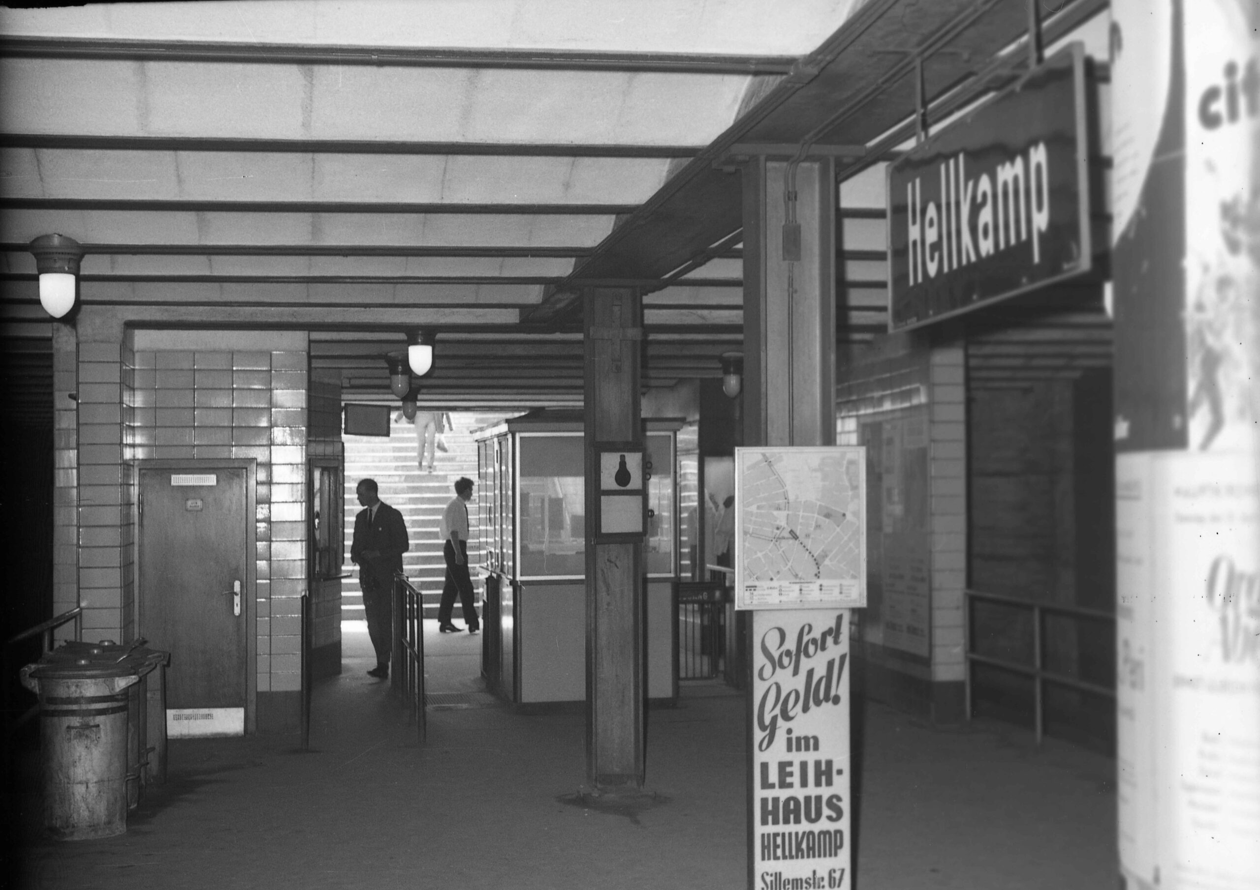 Ein Blick in die Station Hellkamp, wie sie in den 1950ern aussah.