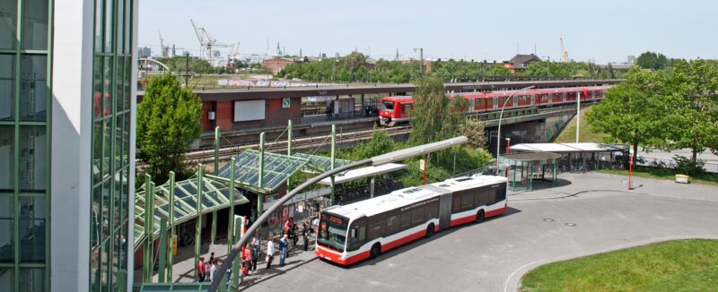 Ursprünglicher Standort des Betriebshofs Veddel