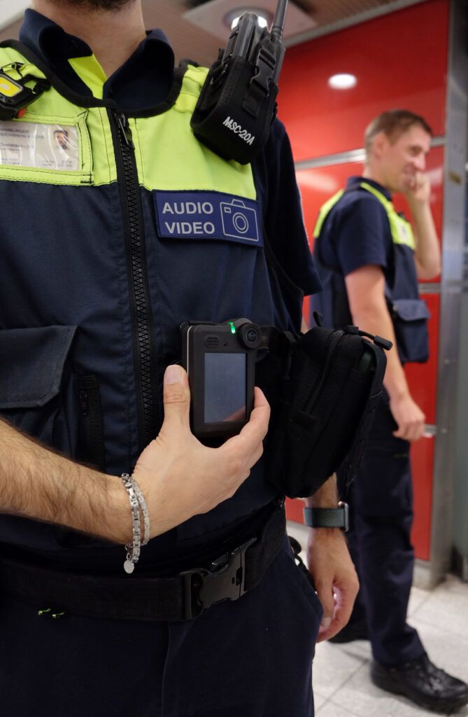 Foto der Bodycam kurz vor dem Einsatz