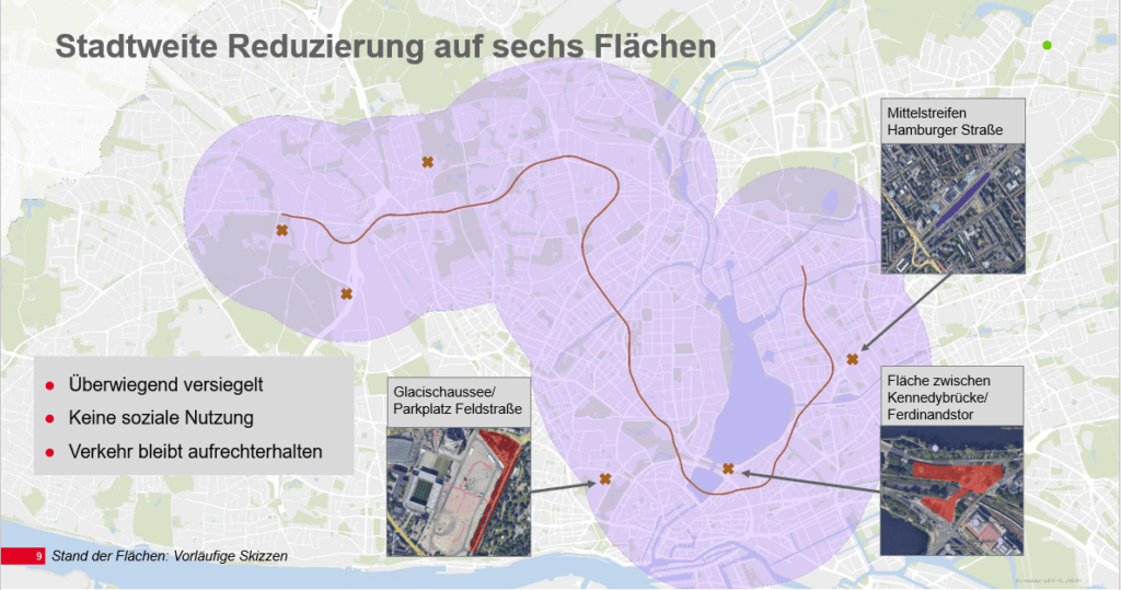 Stadtweite Reduzierung auf sechs Logistikflächen für die U5