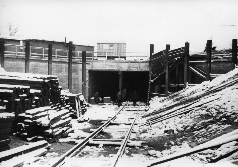 Der Tunnelausgang am Lenzweg, 1965.